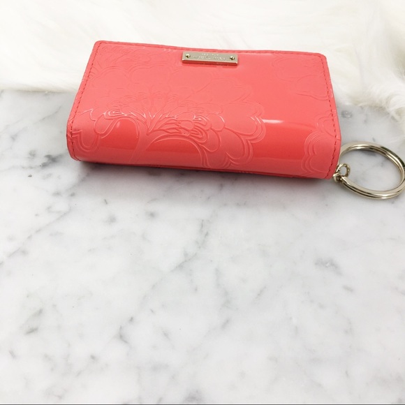 Kate spade pink patent embossed keychain wallet - Picture 8 of 8